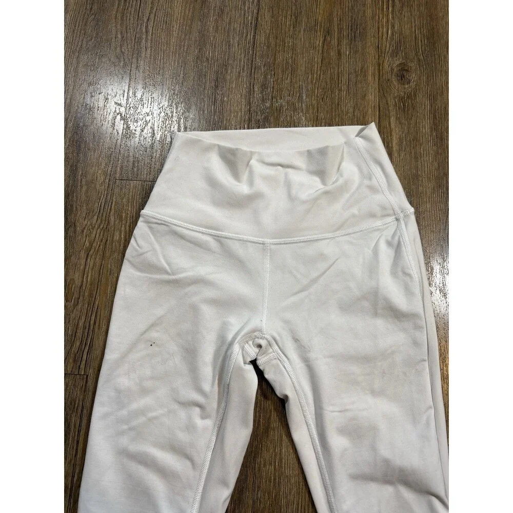 Lululemon Womens White Wunder Under Leggings Size 2 High Rise